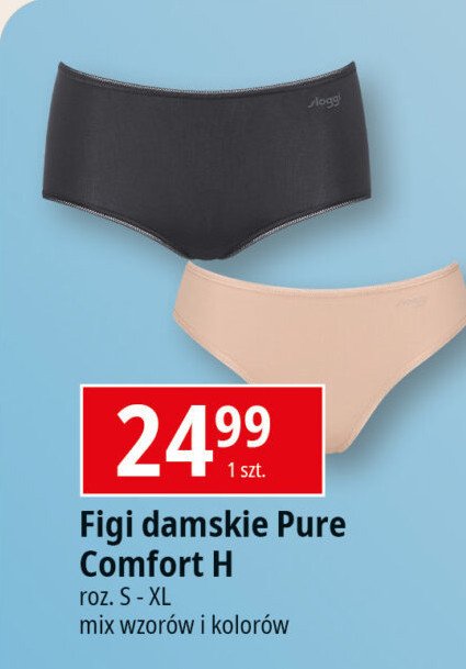 Figi damskie pure comfort h rozm. s-xl SLOGGI promocja w Leclerc