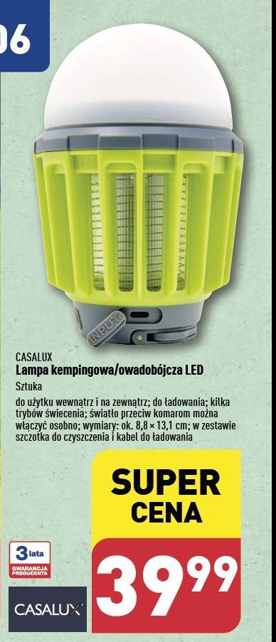 Lampa owadobójcza Casalux promocja