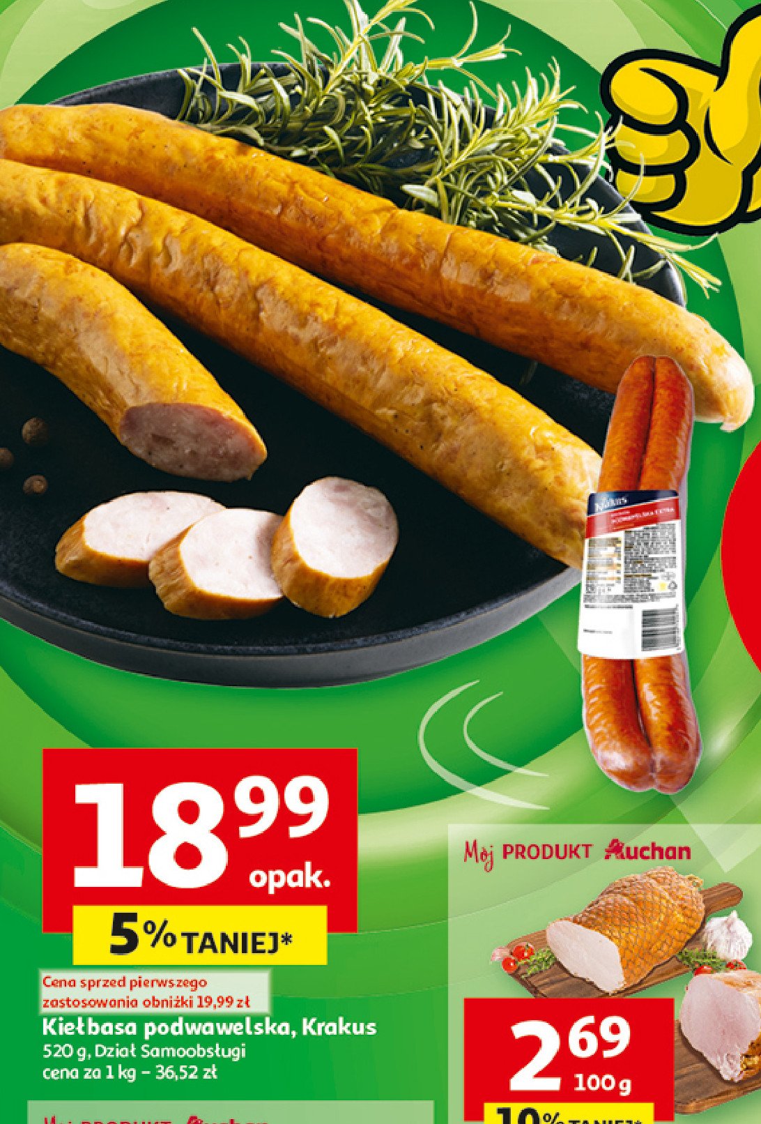 Kiełbasa podwawelska Krakus animex promocja