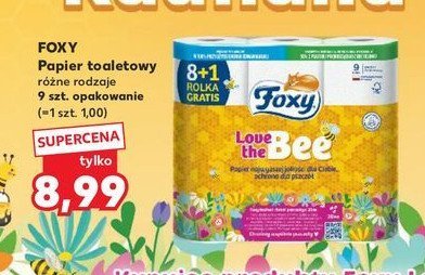 Papier toaletowy Foxy love the bee promocja
