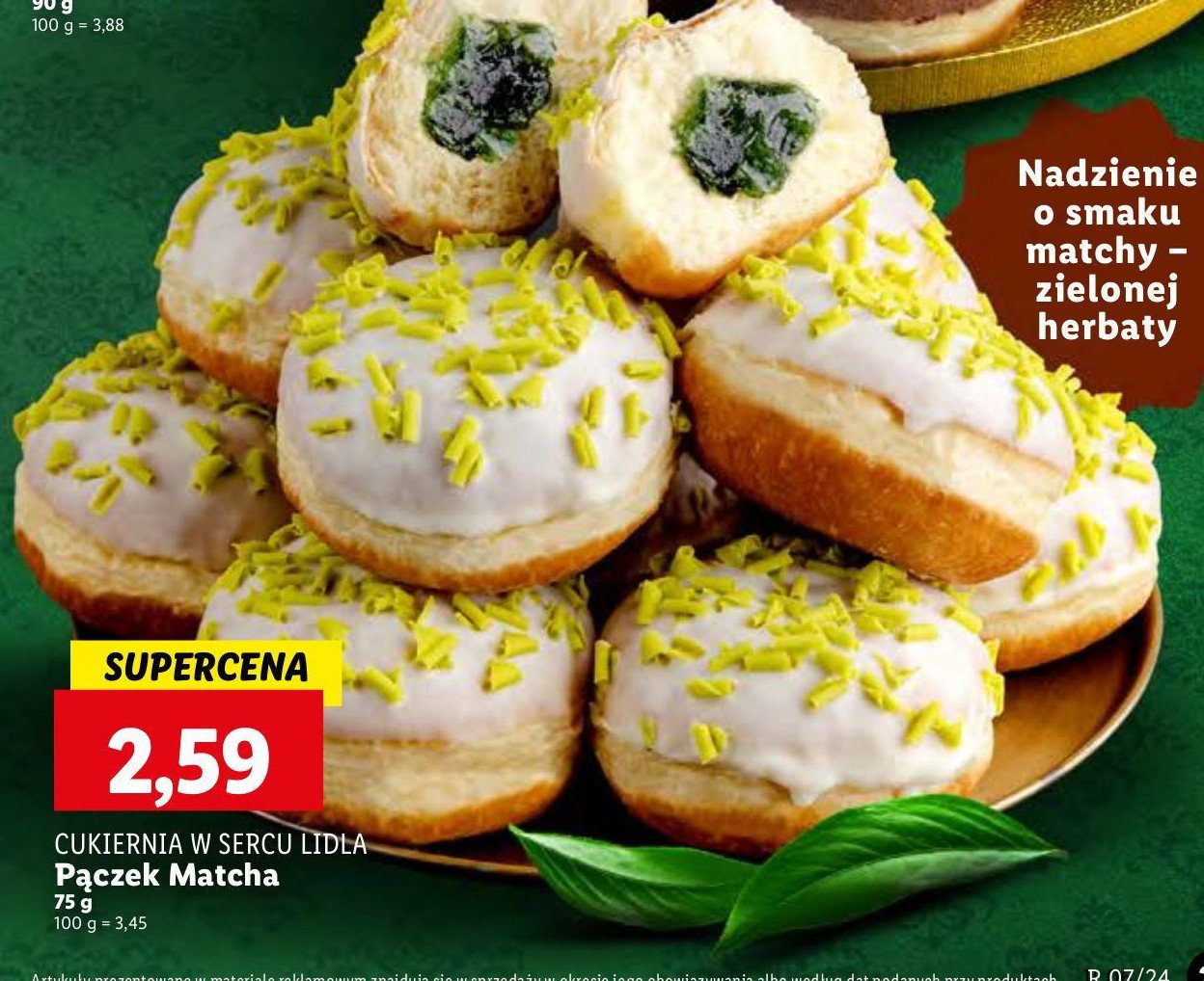 Pączek matcha Cukiernia lidla promocja w Lidl