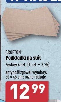 Podkładki na stół 30 x 45 cm Crofton promocja