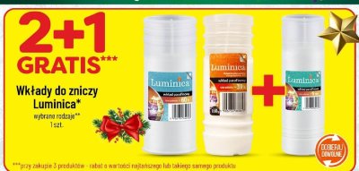 Wkłady do zniczy Luminica wybrane rodzaje promocja w POLOmarket