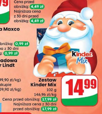 Zestaw Kinder Mix promocja w Dino