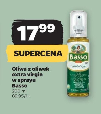 Oliwa z oliwek extra vergine spray Basso promocja