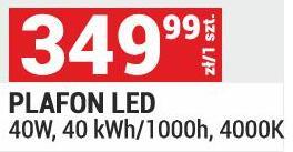 PLAFON LED 40W, 40 kWh/1000h, 4000K promocja w Merkury Market