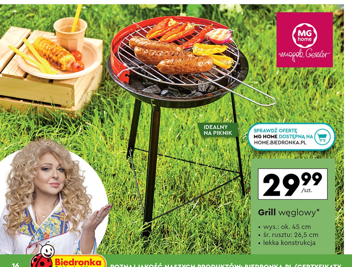 Grill w臋glowy Mg home promocja