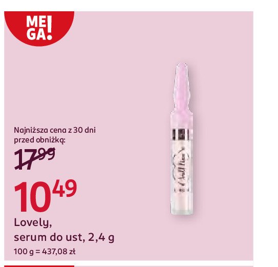 Serum do ust Lovely promocja w Rossmann