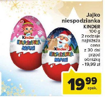 Jajko niespodzianka 艣wi膮teczne Kinder niespodzianka maxi promocja