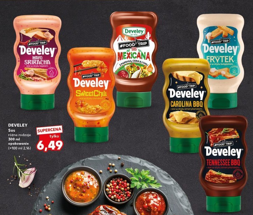 Sos tennessee bbq DEVELEY FOOD TRIP promocja w Kaufland