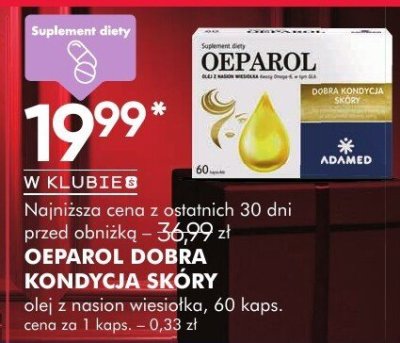 Olej z nasion wiesiołka OEPAROL DOBRA KONDYCJA SKÓRY promocja w Super-Pharm