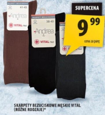 Skarpety biznesowe męskie Vital (różne modele) promocja w Arhelan