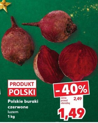 Buraki czerwone polskie luzem promocja w Kaufland