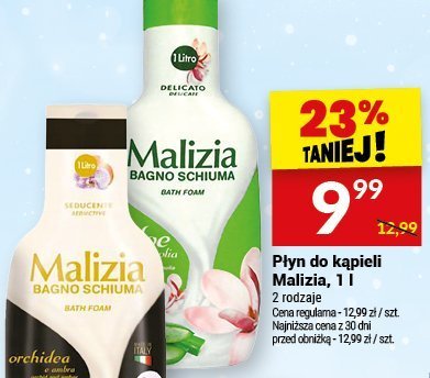 Płyn do kąpieli Malizia 1 l promocja w Twój Market