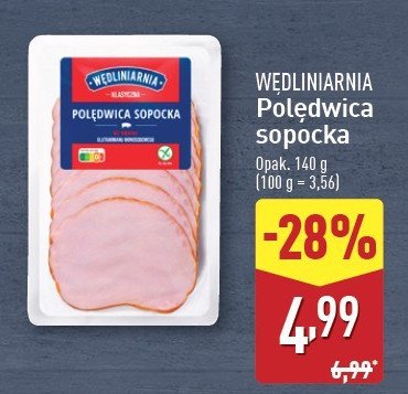 Poledwica sopocka Wędliniarnia classic promocja w Aldi