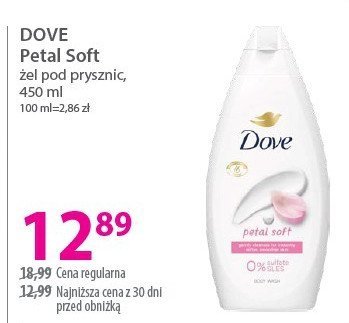 Żel pod prysznic petal soft Dove promocja