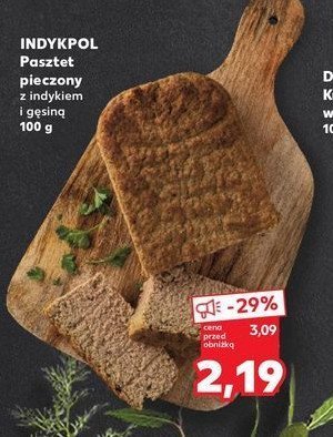 Pasztet pieczony z indykiem Indykpol promocja w Kaufland