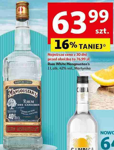 Rum MANGOUSTAN'S WHITE promocja