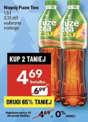 Napój Fuze Tea 1.5l promocja w Delikatesy Centrum