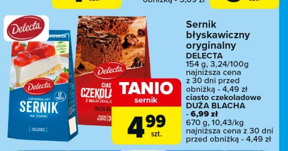 Sernik na zimno Delecta promocja