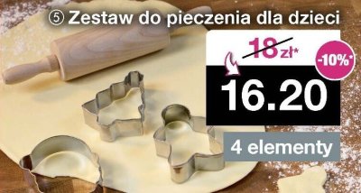 Zestaw do pieczenia dla dzieci 4 elementy promocja w Woolworth