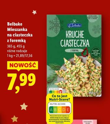 Belbake Mieszanka na ciasteczka z foremką różne rodzaje promocja w Lidl