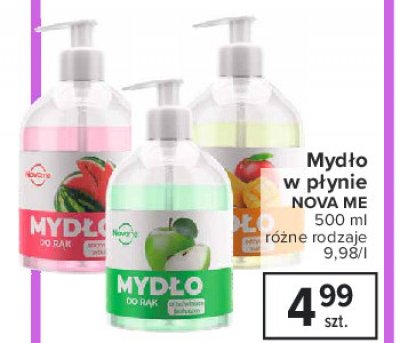 Mydło do rąk jabłkowe Nova me promocja