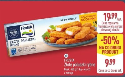 Złote paluszki rybne  promocja w Aldi