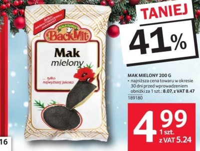 Mak mielony Backfin 200 g promocja w Selgros