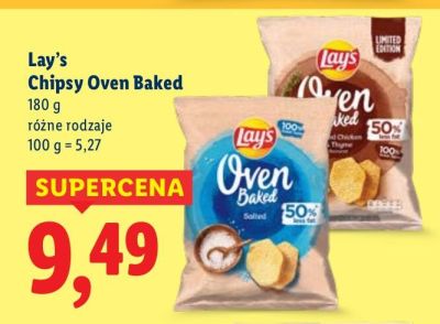 Chipsy Oven Baked, różne rodzaje promocja w Lidl