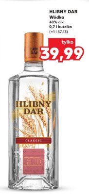 Wódka Hlibny Dar 0,7l promocja w Kaufland