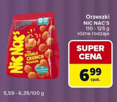 Orzeszki DE NACS 110 - 125 g różne rodzaje promocja w Carrefour Express