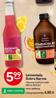 Kombucha BIO Dobra Karma mango & marakuja promocja w Żabka