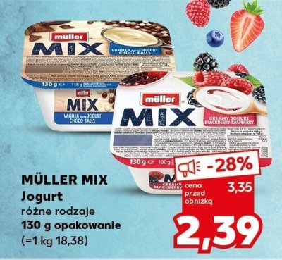 Jogurt Müller Mix różne rodzaje promocja w Kaufland