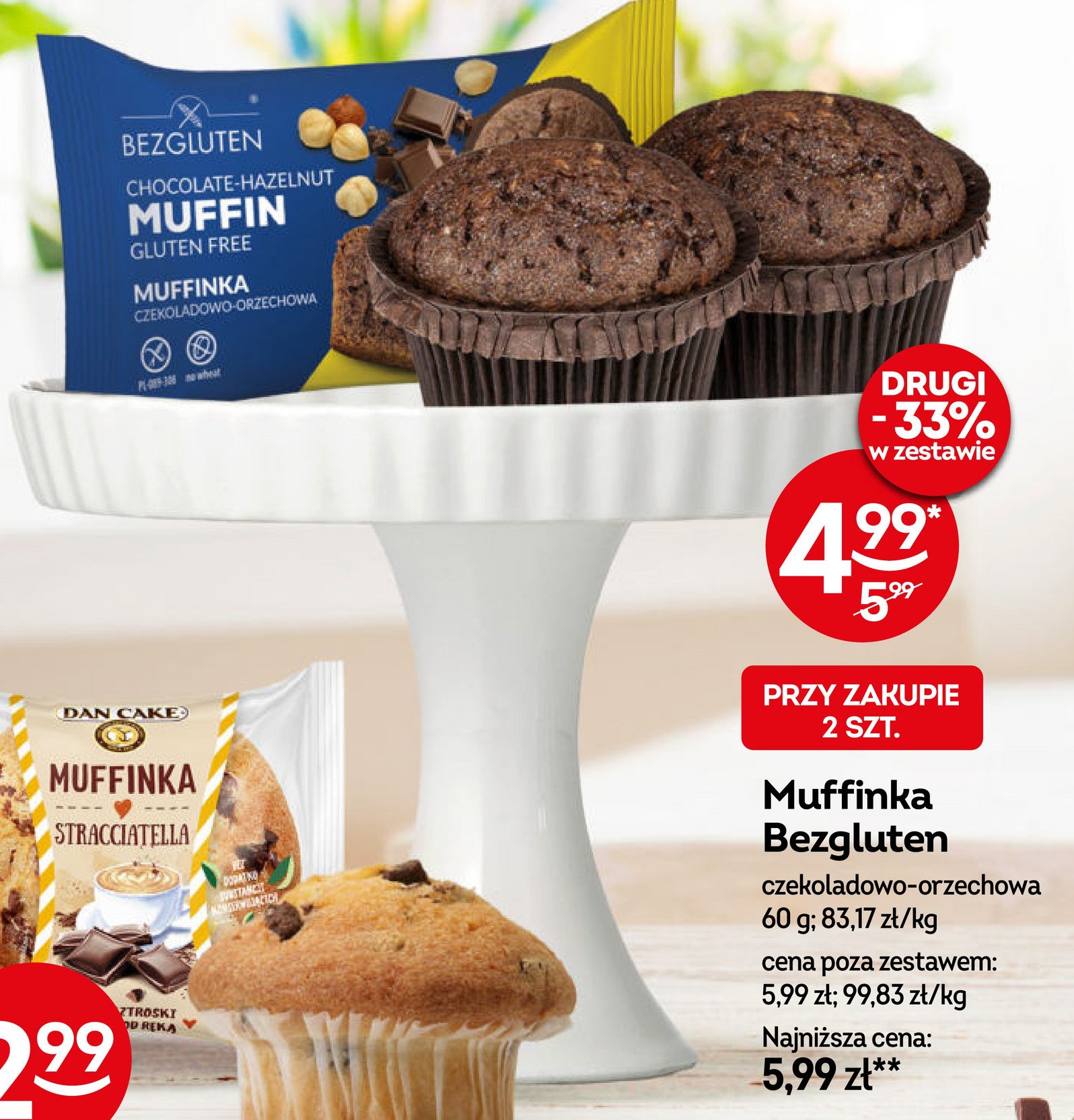 Muffinka czekoladowo-orzechowa Bezgluten promocja
