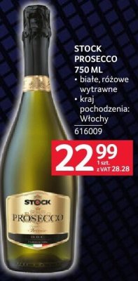 Prosecco Stock 750 ml promocja w Selgros