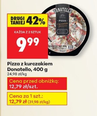 Pizza z kurczakiem Donatello, 400 g promocja w Biedronka