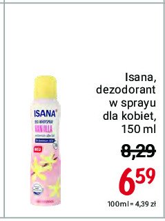 Dezodorant vanilla sky Isana promocja