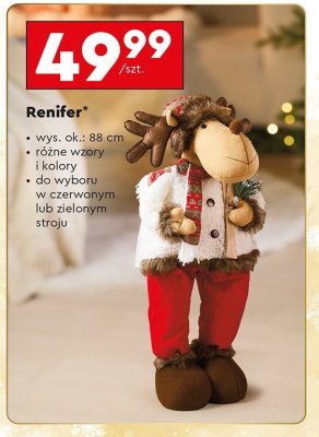 Renifer wys. 88 cm promocja w Biedronka