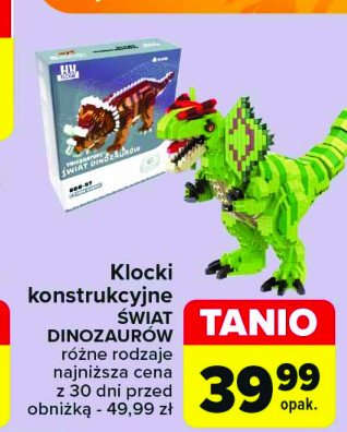 Klocki konstrukcyjne dinozaur promocja