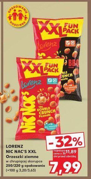 Orzechy ziemne w panierce xxl Lorenz nic nac's promocja