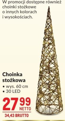 Choinka stożkowa LED promocja w Makro