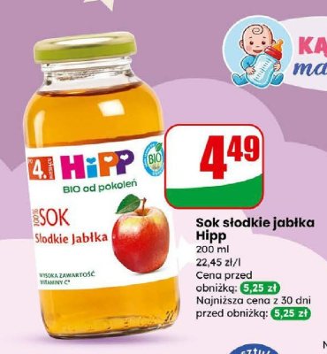 Sok słodkie jabłka  promocja w Dino