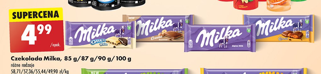 Czekolada Milka caramel promocja