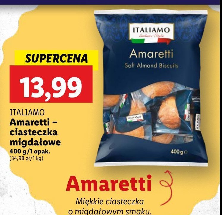 Ciastka z migdałami Italiamo promocja