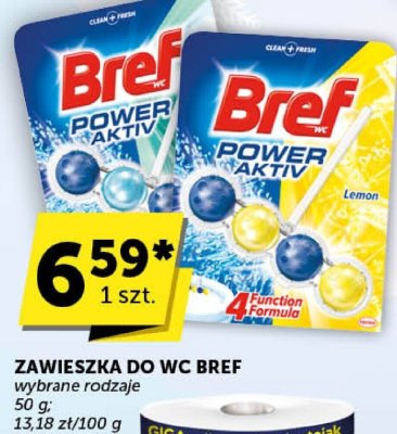 Zawieszka do WC Bref wybrane rodzaje 50g promocja w Euro Sklep