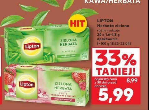 Herbata red fruits Lipton green tea promocja