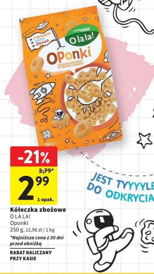 Płatki oponki O la la! promocja