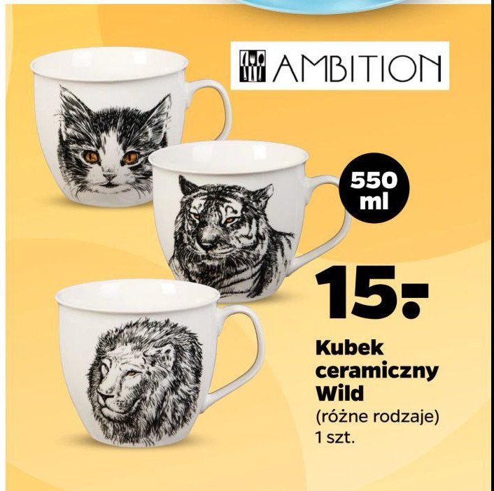 Kubek ceramiczny wild 550 ml Ambition promocja