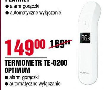 Termometr bezdotykowy te-0200 Optimum promocja